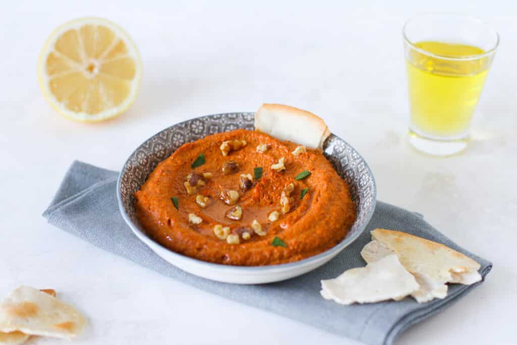 Roasted Red Pepper Walnut Dip - Passion Meets Creativity
