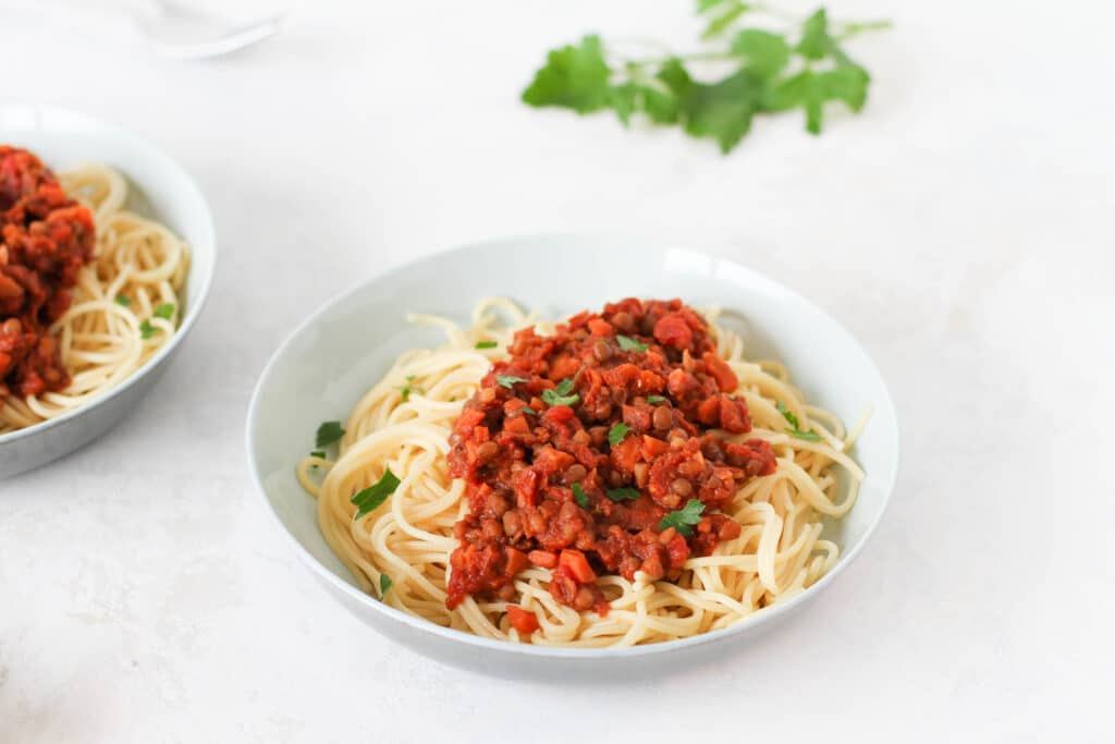 Vegan Lentil Bolognese - Passion Meets Creativity