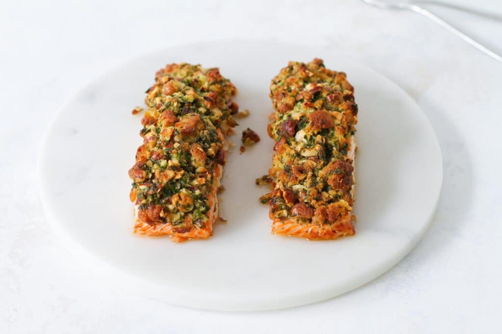 Hazelnut Parsley topped Salmon - Passion Meets Creativity