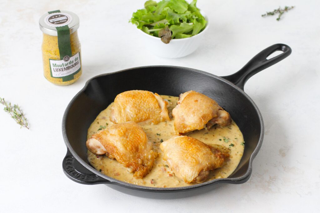 Creamy Mustard Chicken Thighs - Passion Meets Creativity